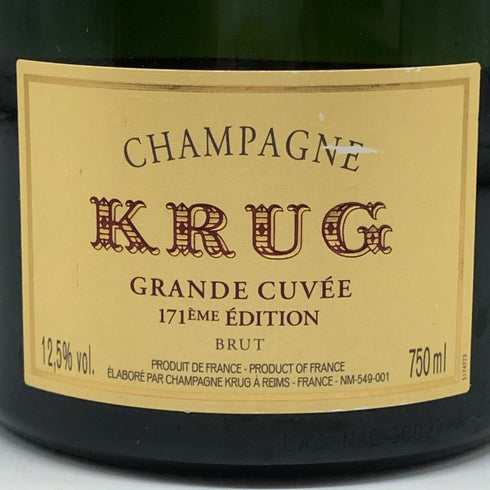 クリュッグ ブリュット 白 750ml 12.5% KRUG BRUT シャンパン【B3】