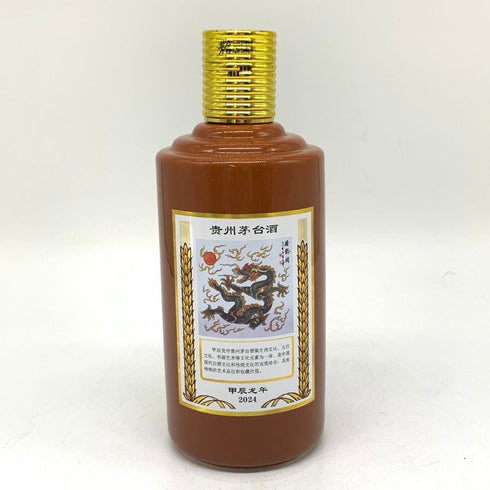 貴州茅台酒 マオタイ酒 五星麦ラベル 茶陶器ボトル 2024 500ml 53% MOUTAI KWEICHOW 中国酒930g【V4】