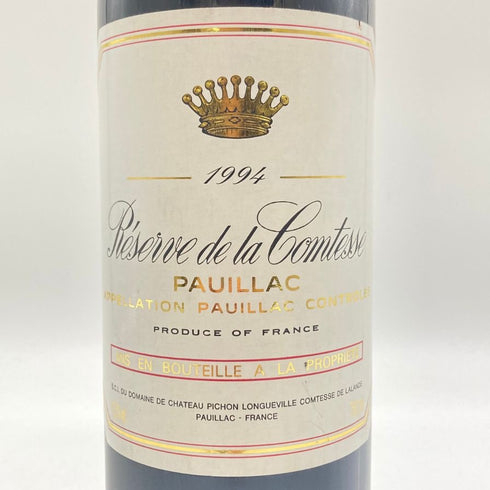 レゼルヴ ド ラ コンテス 1994 750ml 12.5% Reserve De La Comtesse 【SKU】