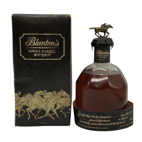 ブラントン シングルバレル ブラックラベル 年式不明 750ml 40% Blanton's SINGLE BARREL BLACK LABEL バーボン【V0】
