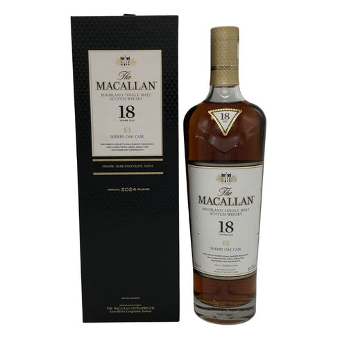 マッカラン 18年 シェリーオークカスク 2024 700ml 43% The MACALLAN 箱付 スコッチウイスキー【A1】