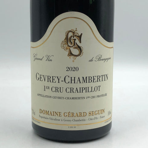 ジェラール セガン ジュヴレ シャンベルタン ルミエ クリュ クレピヨ 2020 750ml 13% DOMENE GERARD SEGUN ブルゴーニュワイン【C2】