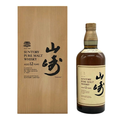 東京都限定◆サントリー 山崎12年 ピュアモルト 向獅子マーク 750ml SUNTORY YAMAZAKI PURE MALT 木箱 【N0】