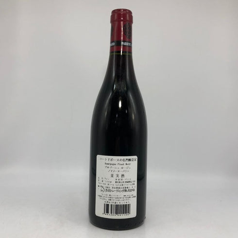 ドメーヌ パラン ブルゴーニュ ピノ ノワール 2014 750ml 12.5% Domaine Parent Bourgogne Pinot Noir ブルゴーニュワイン【J0】