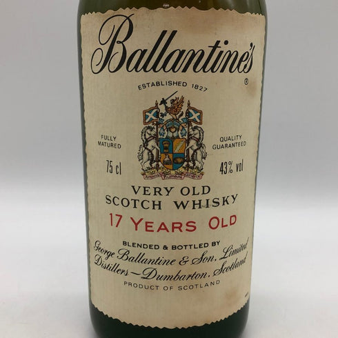 バランタイン 17年 ベリーオールド 青青紋章 750ml 43% Ballantine's スコッチウイスキー【J0】
