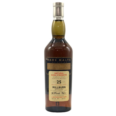 ミルバーン 25年 ナチュラルカスクストレングス UD レアモルト 700ml 61.9% MILLBURN RARE MALTS スコッチウイスキー【N0】