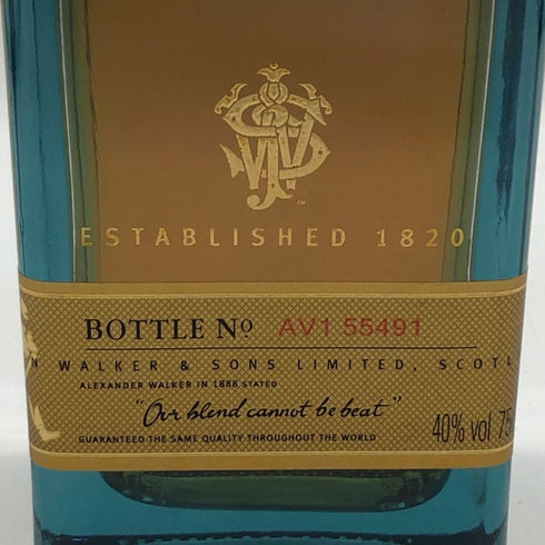 ジョニーウォーカー ブルーラベル 750ml 40% Johnnie Walker スコッチウイスキー【Z1】