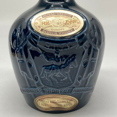 シーバス ブラザーズ ロイヤルサルート 21年 青陶器 1000ml 40% CHIVAS BROTHERS ROYAL SALUTE スコッチウイスキー1725g【K】