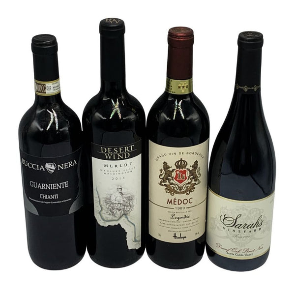 赤ワイン まとめ【4本セット】 DESERT WIND 750ml 15% SARAH`s VINEYARD 750ml 14.1% MEDOC 750ml 12% BUCCIA NERA GUARNIENTE CHIANTI 750ml 13% 赤ワイン【MA6】