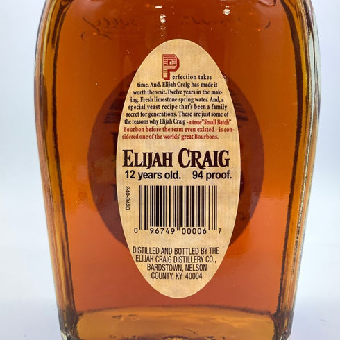 エライジャクレイグ 12年 スモールバッチ 750ml 47% ELIJAH CRAIG SMALL BATCH 【A4】