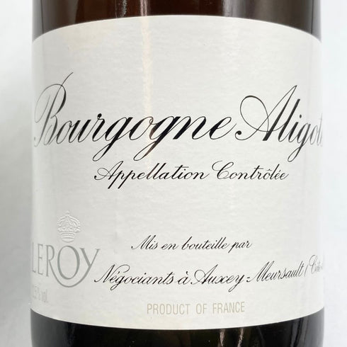 メゾン ルロワ ブルゴーニュ アリゴテ 2001 750ml 12.5% Domaine LEROY Bourgogne Aligote 白ワイン【H4】