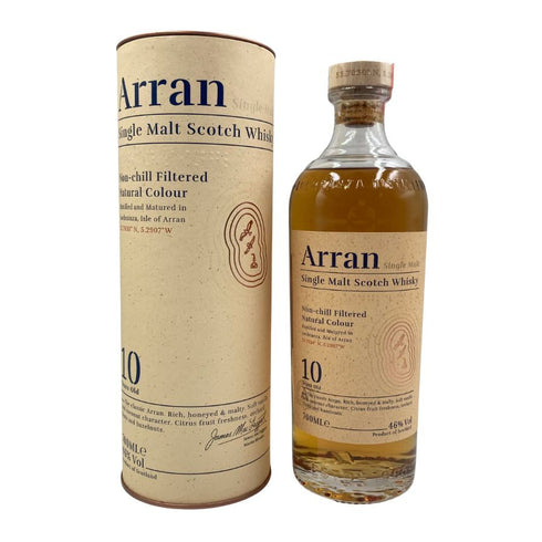 アラン 10年 ノンチルフィルタード 700ml 46% Arran スコッチウイスキー【E】