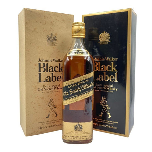 ジョニーウォーカー ブラックラベル エクストラ スペシャル 特級 金キャップ 750ml 43% JOHNNIE WALKER BLACK LABEL EXTRA SPECIAL スコッチウイスキー【V1】