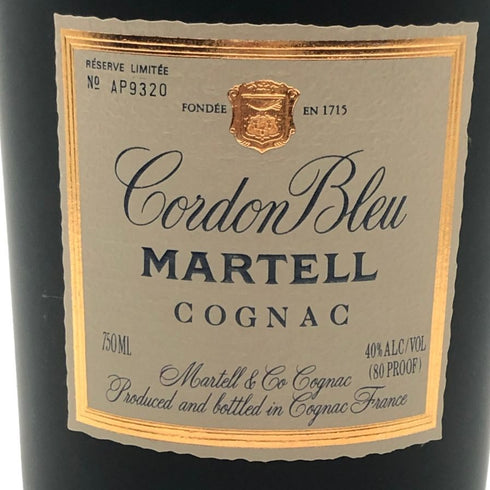 マーテル コルドン ブルー 黒キャップ 750ml 40% MARTELL CORDON BLEU コニャック【A3】