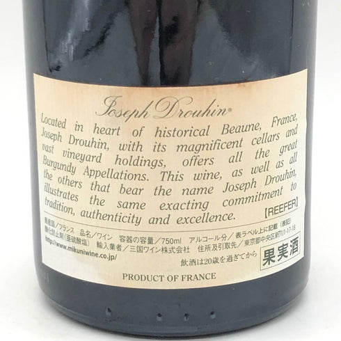 ジョセフ ドルーアン ミュジニー グランクリュ 2008 750ml 13% Joseph Drouhin Musigny Grand Cru 【W4】