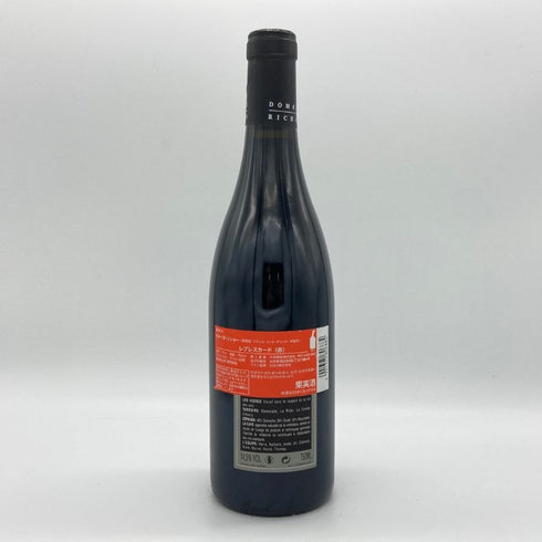 ドメーヌ リショー レブレスカード 2012 750ml 14.5% DOMAINE RICHAUD フランスワイン【P4】