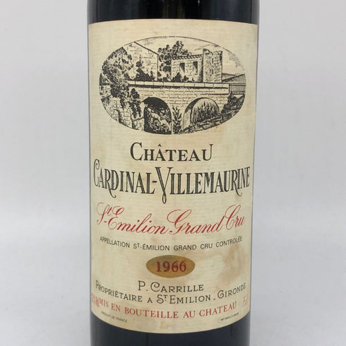 シャトー カルディナル ヴィーユモーリーヌ サン エミリオン グラン クリュ 1996 750ml 12% CHATEAU CARDINAL VILLEMAURINE St Emilion grand cru ボルドーワイン【C1】