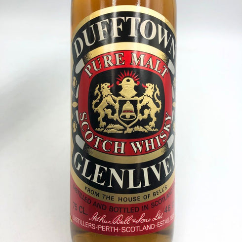 ダフタウン ピュアモルト 8年 グレンリベット 特級表記 760ml 46% DUFFTOWN PURE MALT GLENLIVET スコッチウイスキー【B4】
