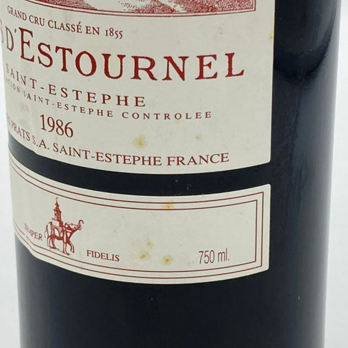 シャトー コス デス トゥルネル 1986 750ml 12.5% COS D'ESTOURNEL ボルドーワイン【U】