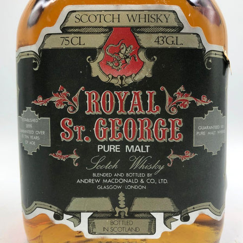 ロイヤル セント ジョージ ピュアモルト 10年 760ml 43% ROYAL ST. GEORGE スコッチウイスキー【M4】