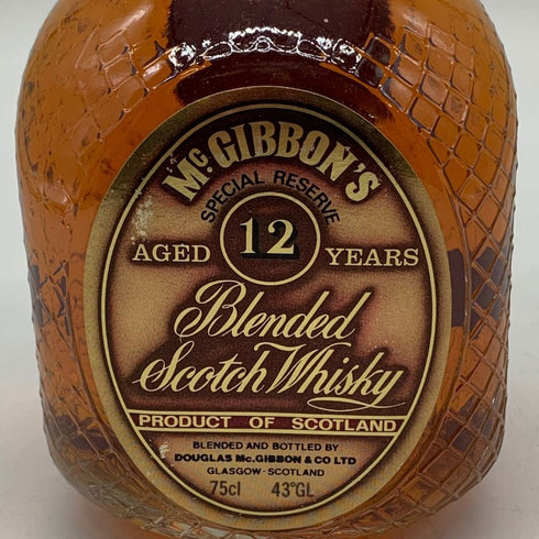マックギボンズ 12年 スペシャルリザーブ ブレンデッド ウイスキー 特級表記 750ml 43% MC GIBBON'S 【N4】