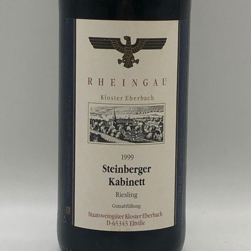 ラインガウ クロスター エーバーバッハ シュタインベルガー カビネット リースリング 1999 750ml 14% RHEINGAU Kloster Eberbach Steinberger Kabinett 白ワイン【Q2】