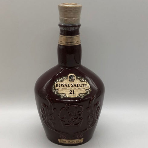 ロイヤルサルート 21年 赤 陶器ボトル 700ml 40% ROYAL SALUTE スコッチウイスキー1435g【U1】