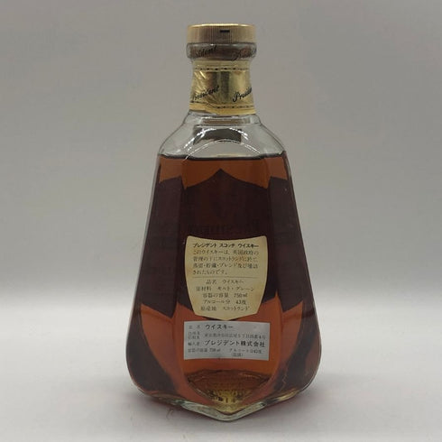 プレジデント スペシャル リザーブ デラックス 750ml 43% PRESIDENT SPECIAL RESERVE DE LUXE スコッチウイスキー【S0】