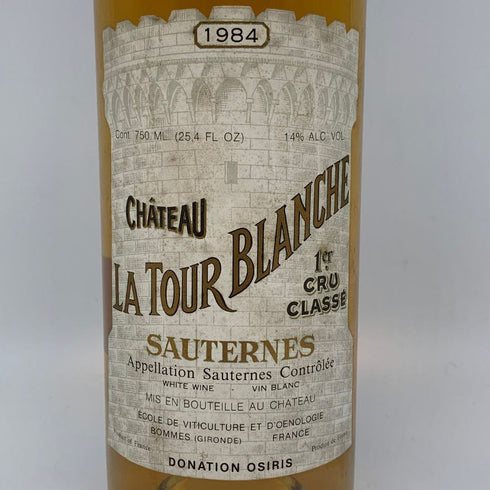 シャトー ラトゥール ブランシュ 1984 750ml 13% Chateau La Tour Blanche 白ワイン【F1】