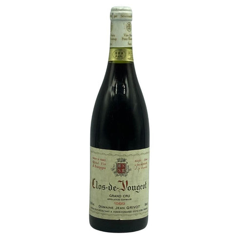 ドメーヌ ジャン グリヴォ クロ ド ヴージョ グランクリュ 1989 750ml 13.5% Domaine Jean Grivot Clos de Vougeot Grand Cru ブルゴーニュワイン【T1】