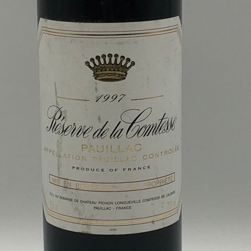 シャトー ピション ロングヴィル コンテス ド ラランド レゼルヴ ド ラ コンテス 1997 750ml 12.5% Château Pichon Longueville Comtesse de Lalande ボルドーワイン【M1】