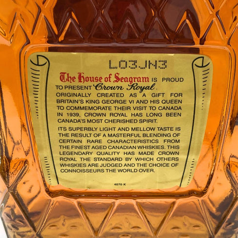 東京都限定◆クラウン ローヤル カナディアン ウイスキー 1000ml 40% CROWN ROYAL FINE DE LUXE 【D1】