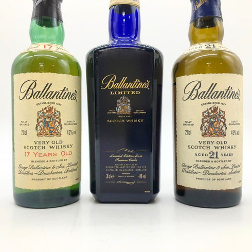 東京都限定◆バランタイン プレミアムコレクション 200ml 43% Ballantine's 3本セット 【I1】