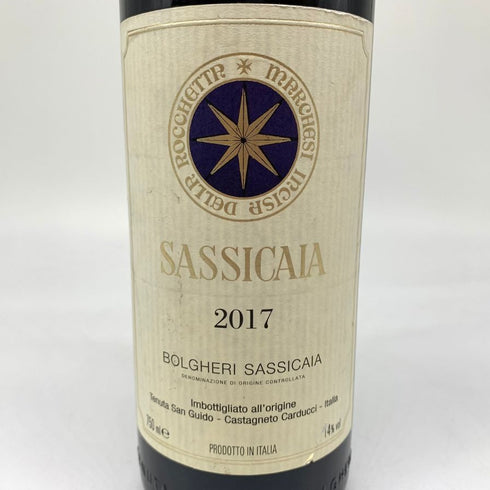 サッシカイア 2017 750ml 14% SASSICAIA イタリアワイン【R1】
