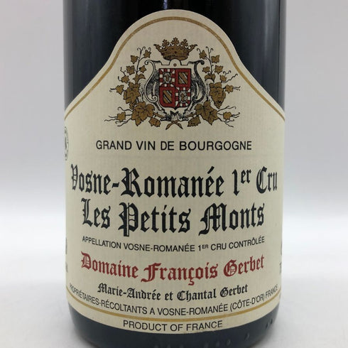 ドメーヌ フランソワ ジェルベ ヴォーヌ ロマネ プルミエ クリュ レ プティ モン 2007 750ml 13% Domaine Francois Gerbet ブルゴーニュワイン【W4】