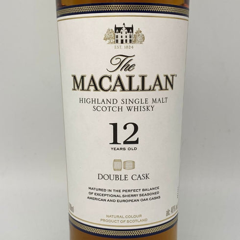 ザ マッカラン 12年 ダブルカスク 700ml 40% The MACALLAN 箱付 スコッチウイスキー【E】