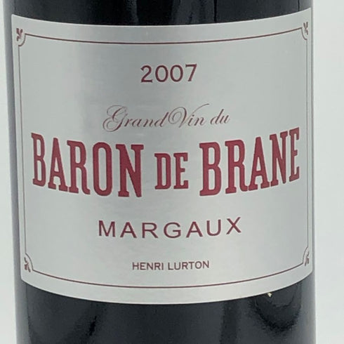 ル バロン ド ブラーヌ 2007 750ml 13.5% BARON DE BRANE ボルドーワイン【R4】