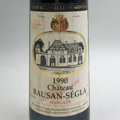 シャトー ローザン セグラ 1990 375ml 12.8% Chateau Rauzan Segla ボルドーワイン【N4】