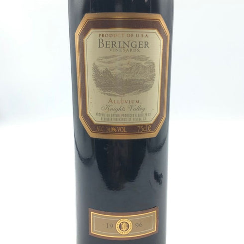 ベリンジャー ヴィンヤーズ アルービアム ナイツ ヴァレー 1996 BERINGER VINEYARDS ALLUVIUM 14.0% 750ml カリフォルニアワイン【T】