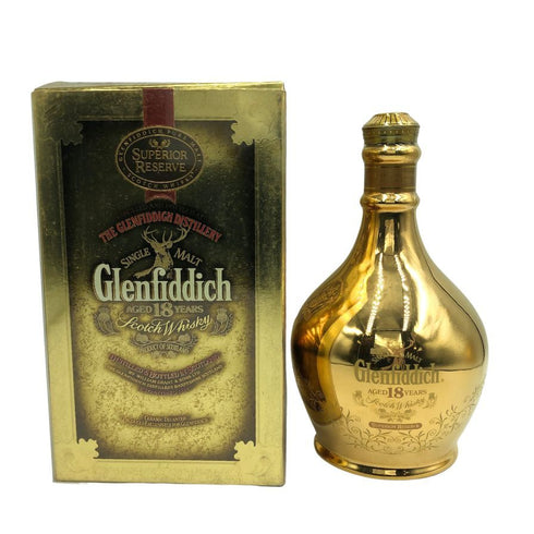 グレンフィディック 18年 スーペリア リザーブ ゴールド 陶器ボトル 700ml 43% Glenfiddich スコッチウイスキー1260g【D3】