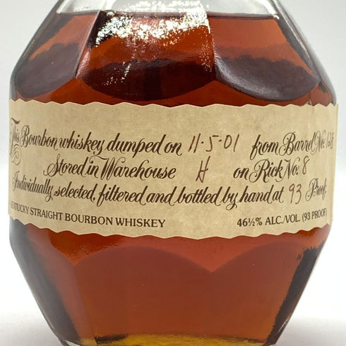 ブラントン シングルバレル 2001年 700ml 46.5% バーボン Blanton's SINGLE BARREL BOURBON バーボン【Y0】