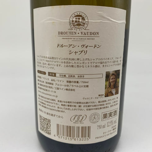 ドルーアン・ヴォードン シャブリ 2015 720ml 12.5 DROUHINK VAUDON 白ワイン【J1】