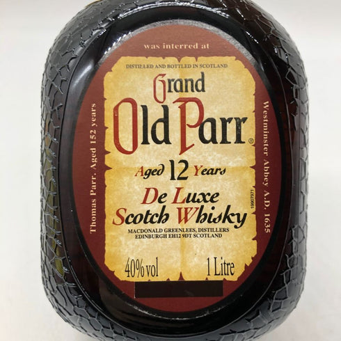 グランド オールド パー 12年 デ ラックス 1000ml 40% Grand Old Parr De Luxe スコッチウイスキー【A1】