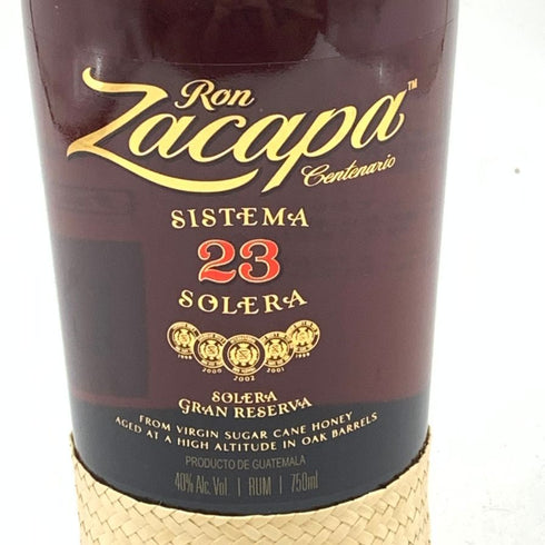 ロン サカパ センテナリオ 23年 ソレラ グラン レゼルヴァ 750ml 40% RON ZACAPA Centenario Solera Grand Reserva 【L4】