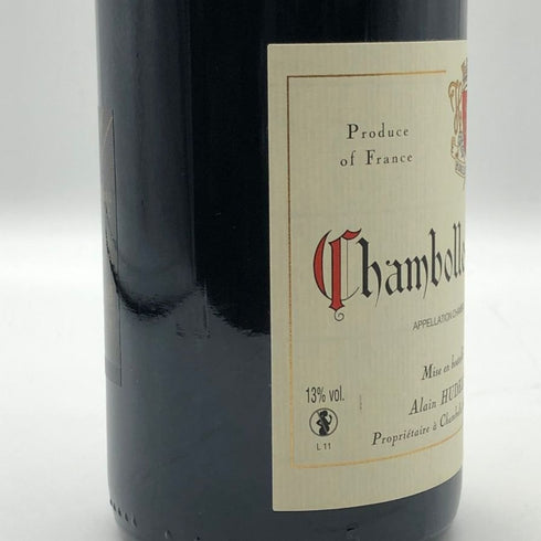アラン ユドロ ノエラ バイエ シャンボール ミュジニー 2018 750ml 13% Hudelot Baillet Chambolle Musigny ブルゴーニュワイン【N0】