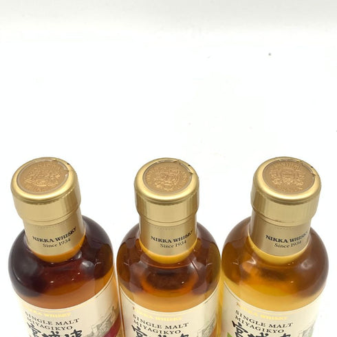 東京都限定◆ニッカ 宮城峡 モルティ&ソフト シェリー&スウィート フルーティ&リッチ 55% 180ml NIKKA MIYAGIKYO 3本セット 【O2】