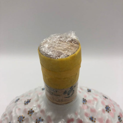 【ジャンク・観賞用】サントリー 山崎 12年 ピュアモルト EXPO'90 花の万博 記念ボトル 陶器 600ml 43% 空き瓶 SUNTORY【E1】