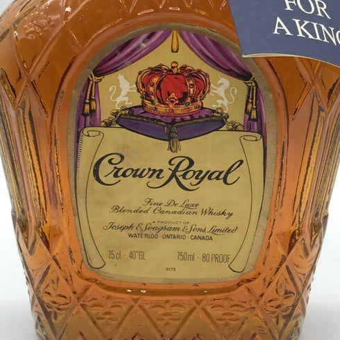 シーグラム クラウン ロイヤル 1977 750ml 40% Seagram's Crown Royal ウイスキー【N2】