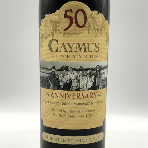 ケイマス ヴィンヤーズ カベルネ ソーヴィニョン 2022 50周年記念ボトル 750ml 14.6% CAYMUS VINEYARDS カリフォルニアワイン【T1】