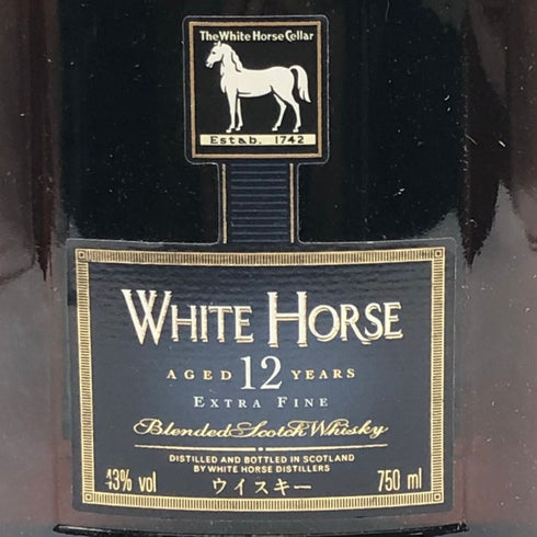 ホワイトホース 12年 750ml 43% WHITE HORSE スコッチウイスキー【Q0】